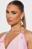 The Beach Is Calling Earrings - White/combo sold by Fashion Nova