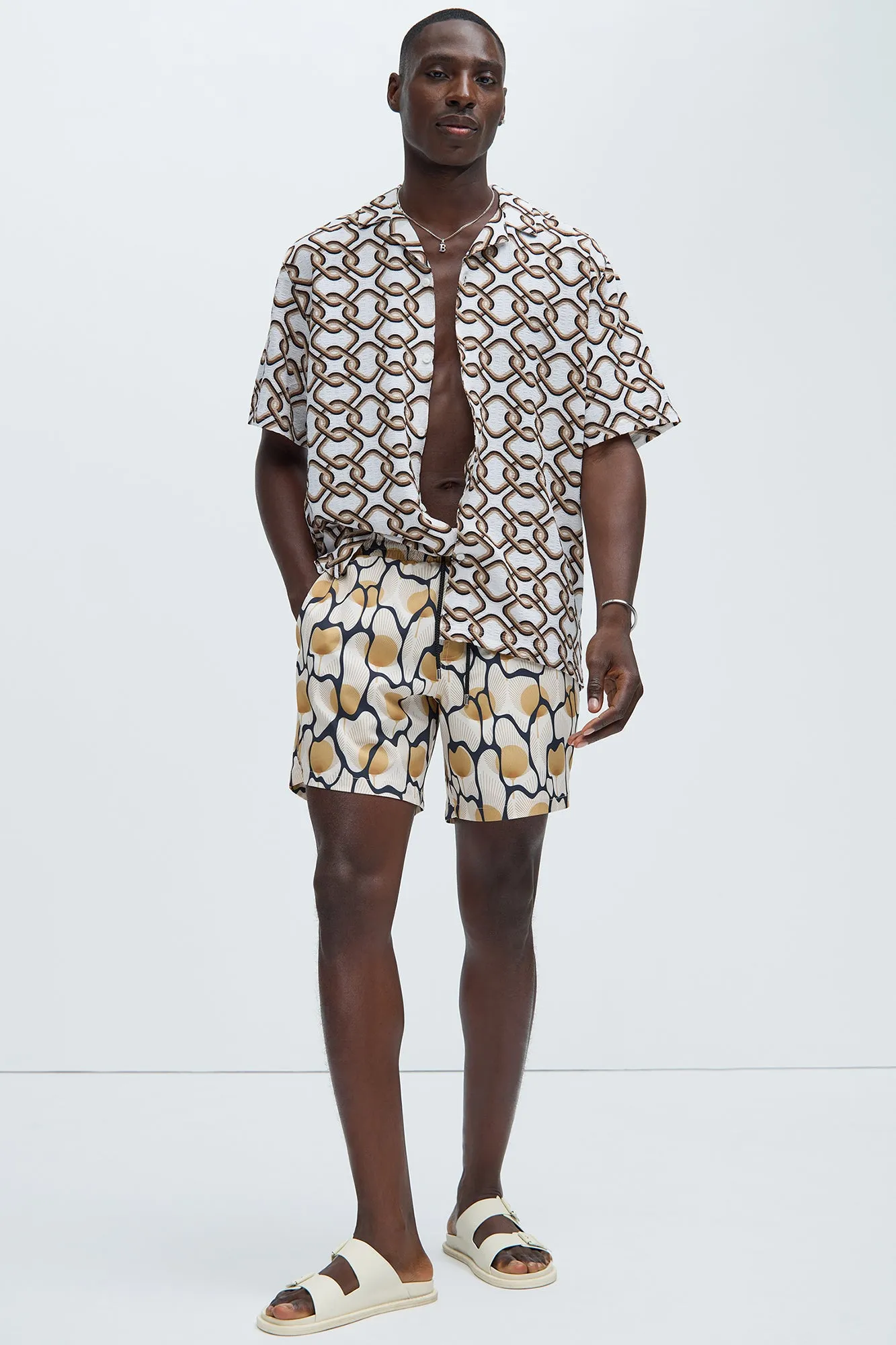 Interlocked Shirt - Off White/combo sold by Fashion Nova product image thumbnail 2