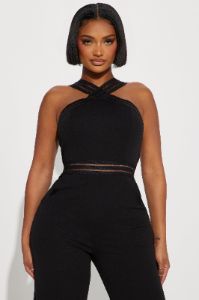 Always In Style Jumpsuit - Black sold by Fashion Nova