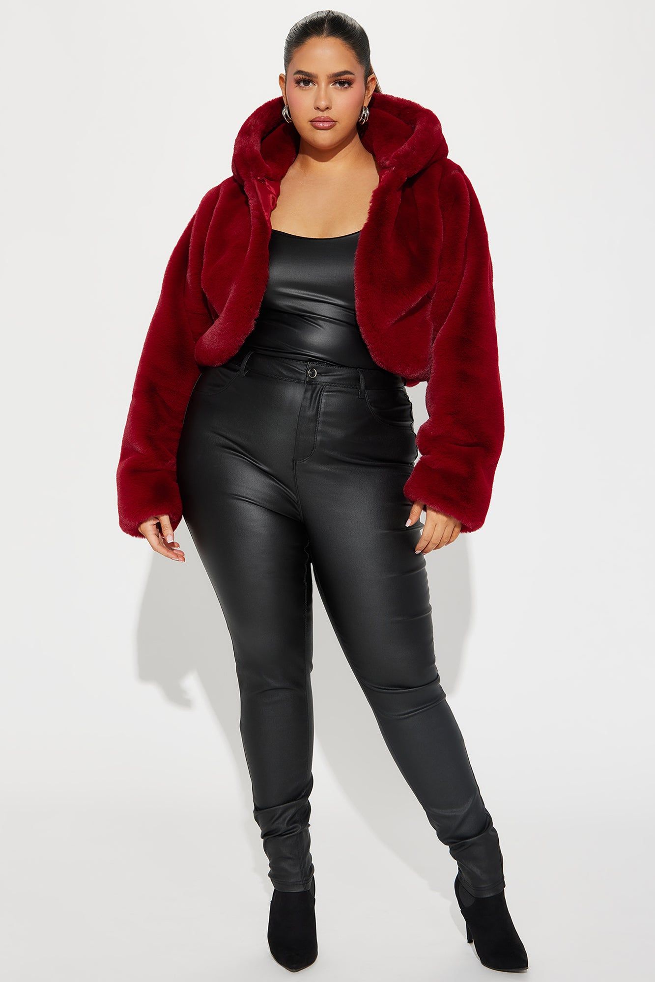 Cuddle Time Faux Fur Coat - Red sold by Fashion Nova product image thumbnail 5
