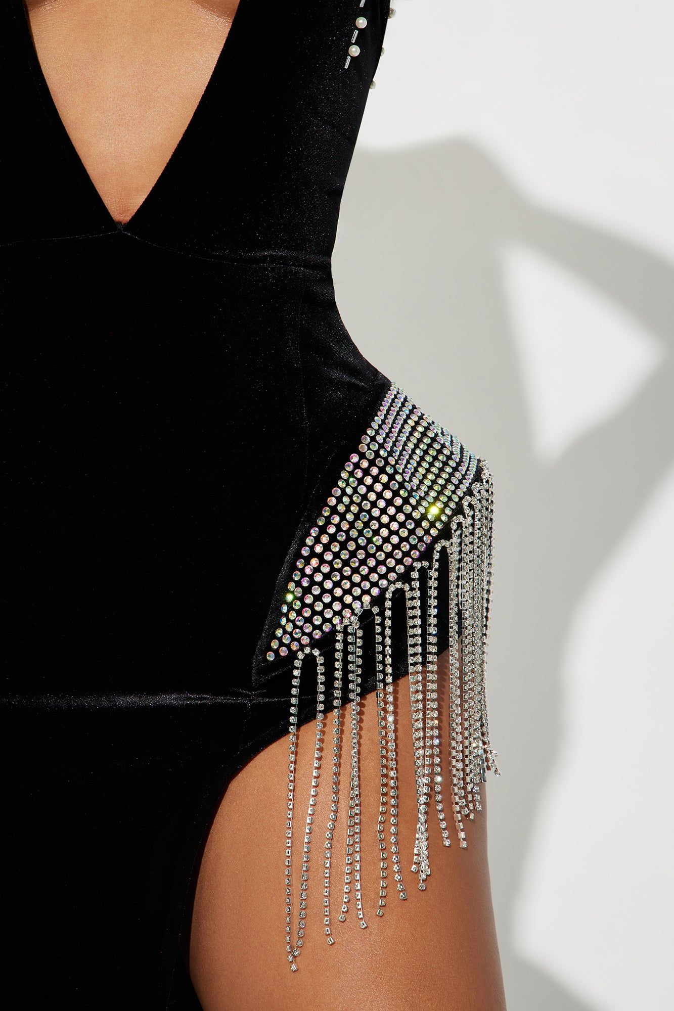 Aubriella Embellished Velvet Gown - Black sold by Fashion Nova product image thumbnail 3