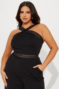 Always In Style Jumpsuit - Black sold by Fashion Nova
