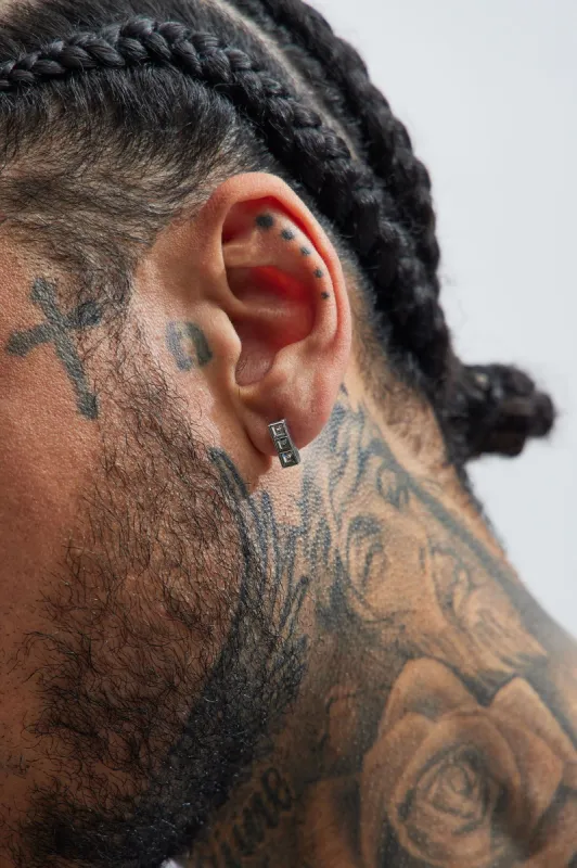 Stacked Up Earing Set - Silver sold by Fashion Nova