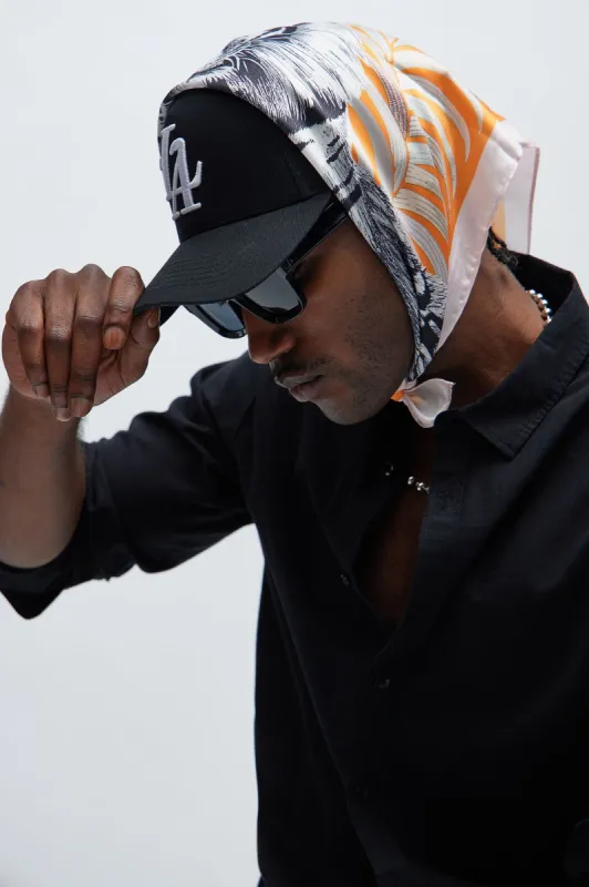 Stripes Of A Tiger Bandana - Orange/combo sold by Fashion Nova