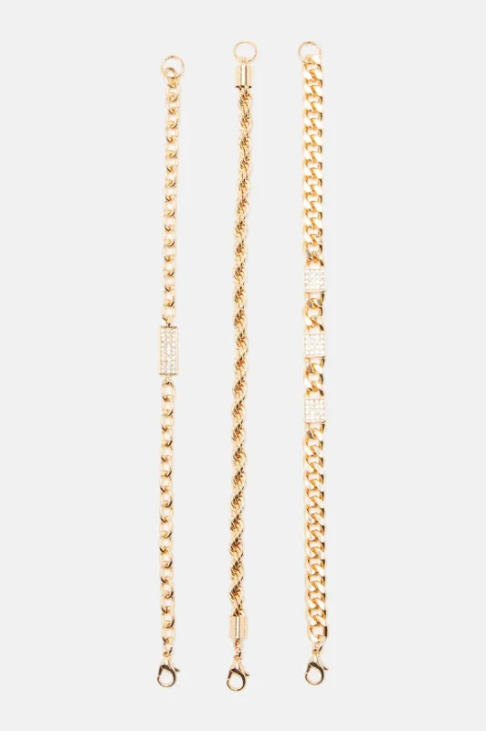Lucian Bracelet Set - Gold sold by Fashion Nova