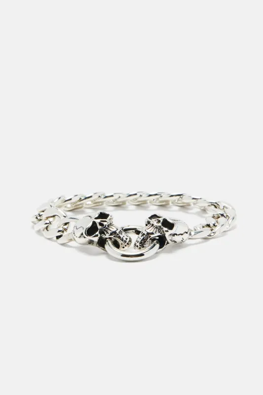 Skull Crusher Bracelet - Silver sold by Fashion Nova