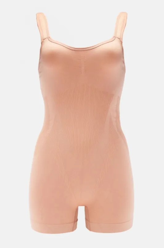 Contoured Curves Seamless Shapewear Romper - Mocha sold by Fashion Nova