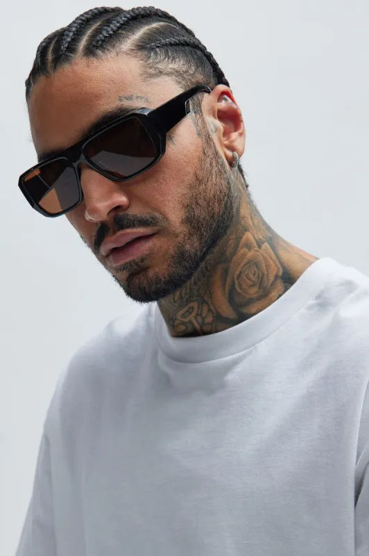 Omni Sunglasses - Black/Brown sold by Fashion Nova