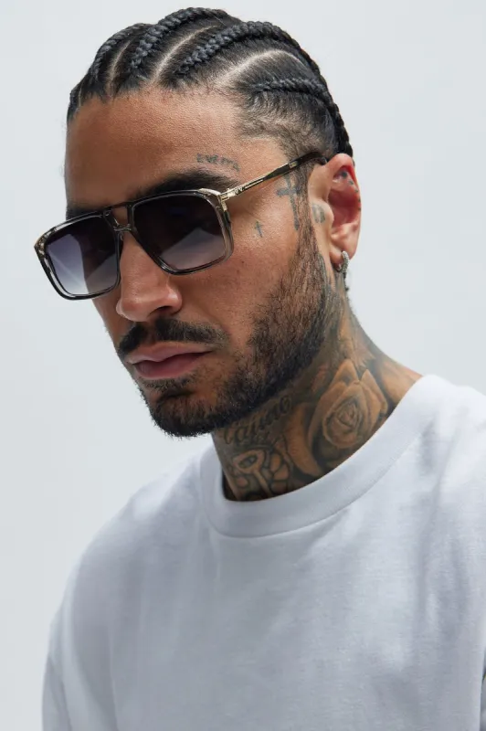 Vintage View Sunglasses - Grey sold by Fashion Nova