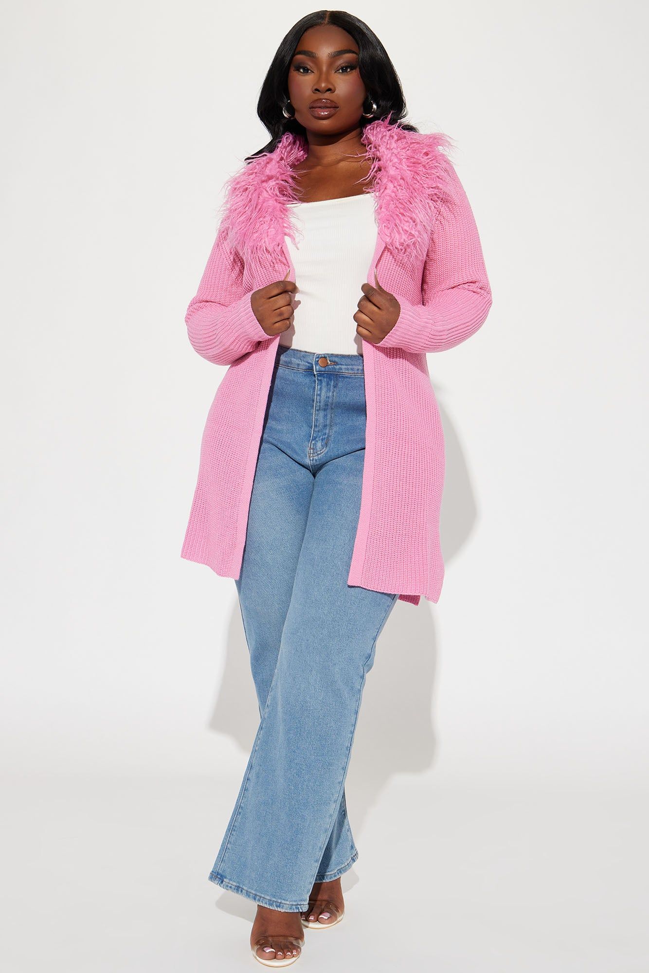 Ready For Winter Cardigan Sweater - Pink sold by Fashion Nova product image thumbnail 4