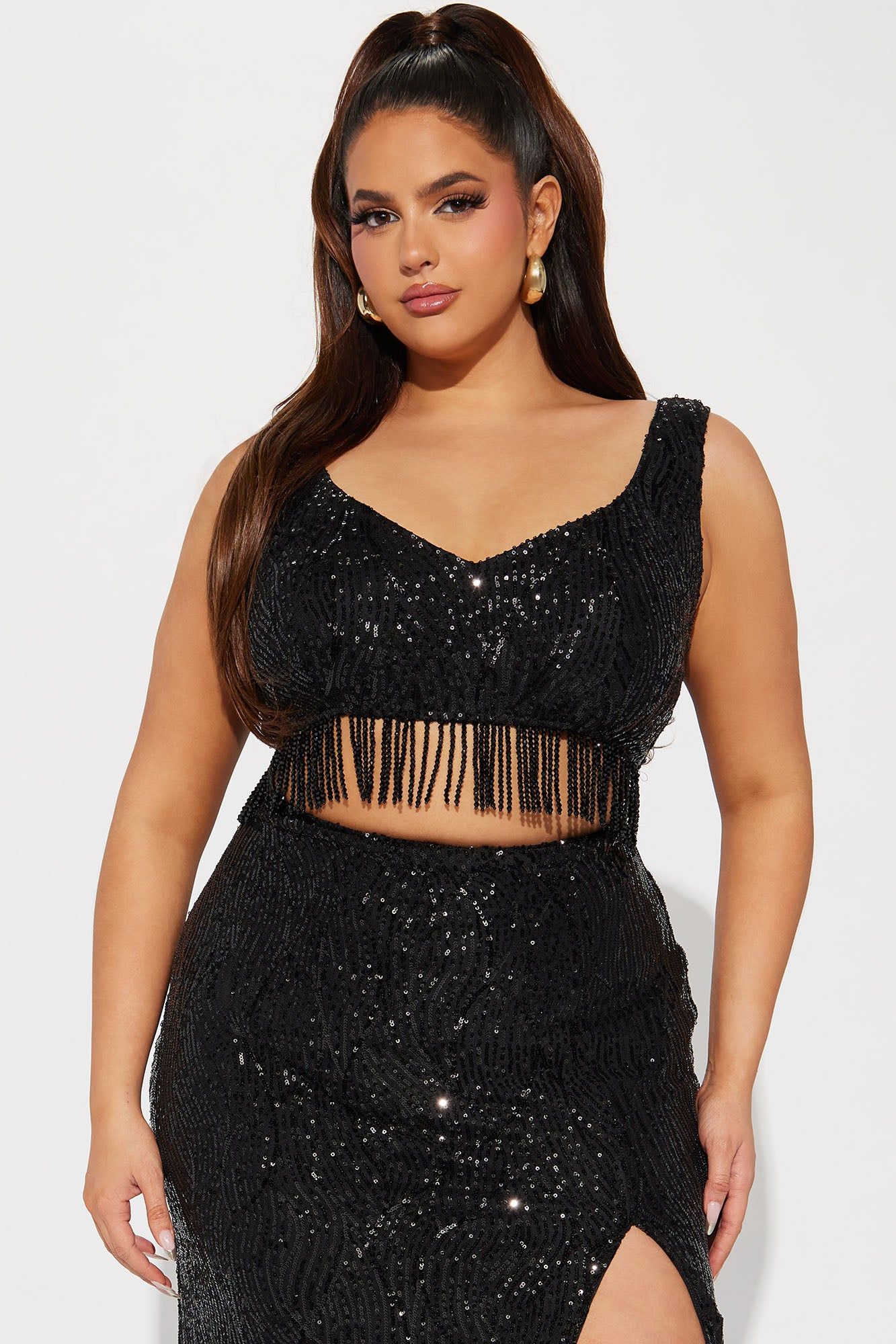 A Night In Dubai Sequin Gown - Black sold by Fashion Nova product image thumbnail 5