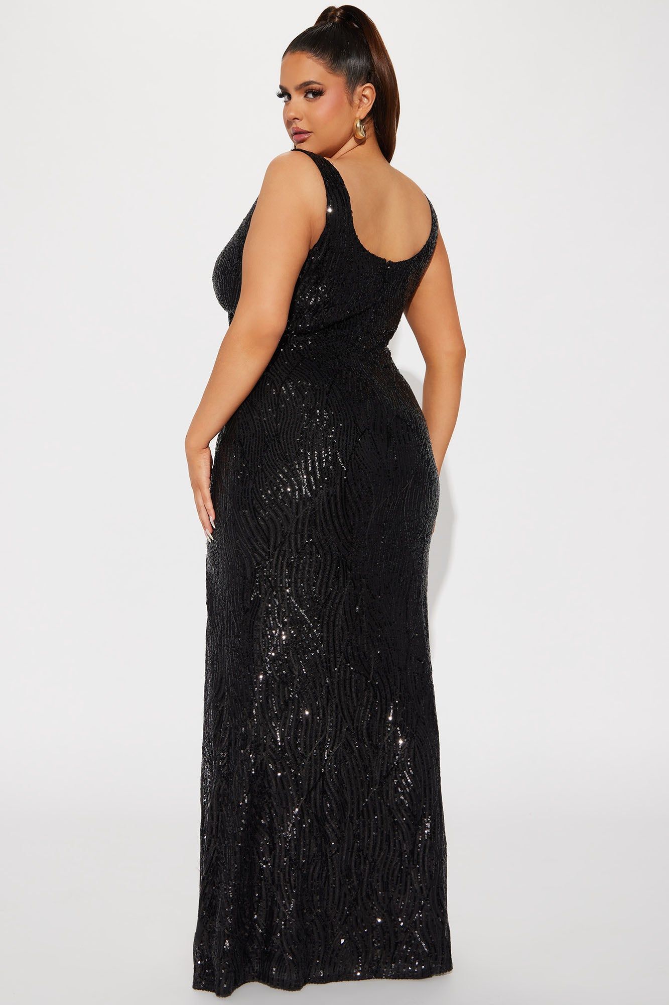 A Night In Dubai Sequin Gown - Black sold by Fashion Nova product image thumbnail 6