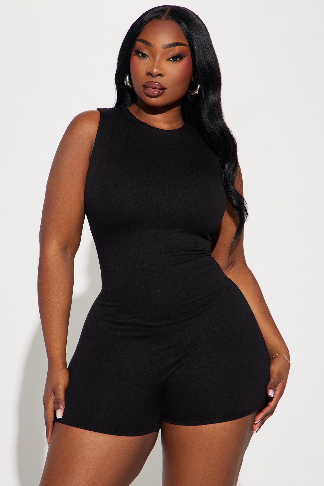 Hayleigh Double Lined Romper - Black sold by Fashion Nova product image thumbnail 5
