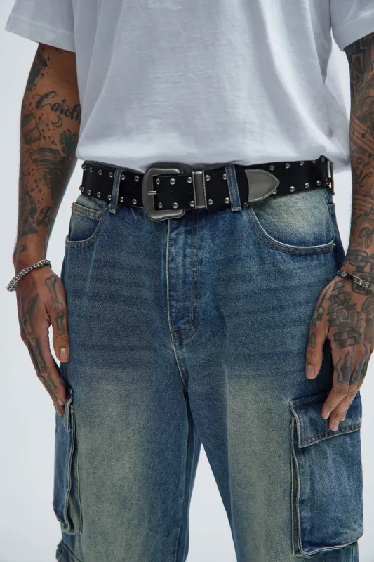 Wild West Studded Belt - Black sold by Fashion Nova