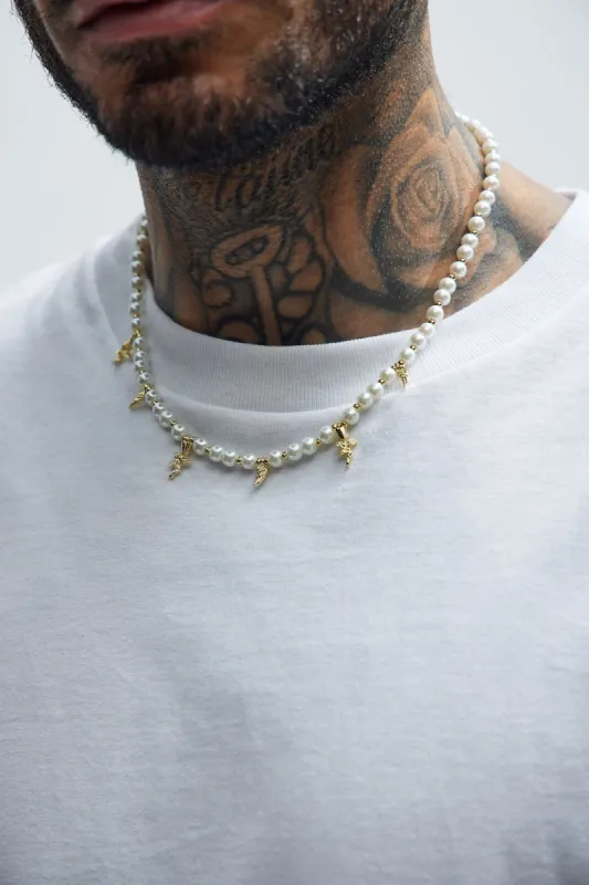 Charming Pearl Necklace - Pearl sold by Fashion Nova