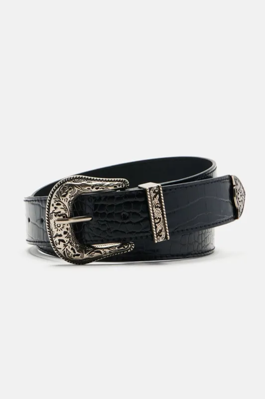 Buffalo Bill Belt - Black sold by Fashion Nova