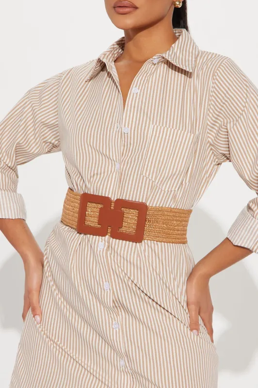 The Last Straw Belt  - Cognac sold by Fashion Nova