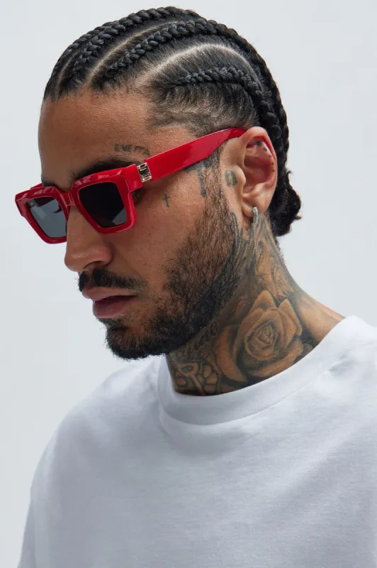 Off Season Sunglasses - Red sold by Fashion Nova