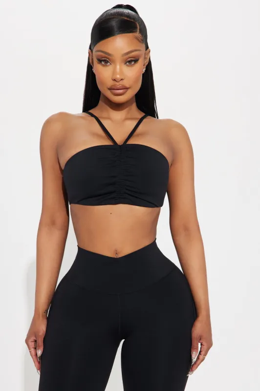 Yoga Girly Active Sports Bra - Black sold by Fashion Nova
