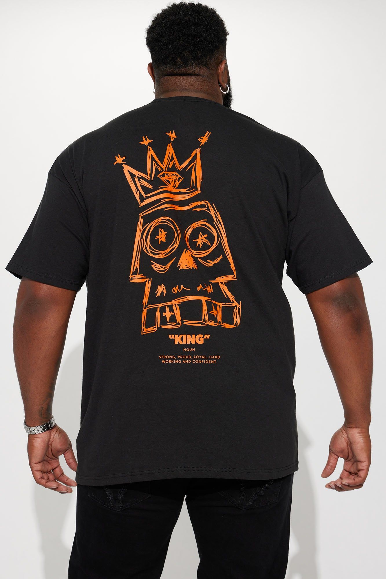 King Definition Short Sleeve Tee - Black sold by Fashion Nova product image thumbnail 9