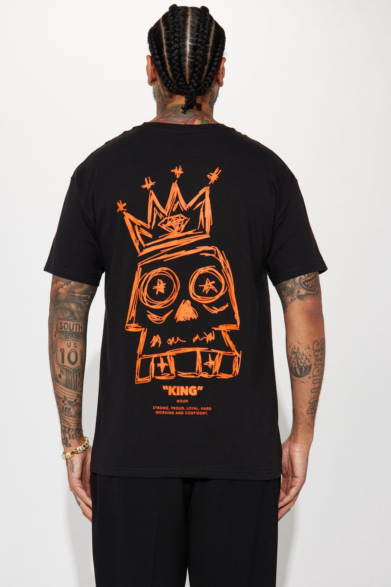 King Definition Short Sleeve Tee - Black sold by Fashion Nova product image thumbnail 5