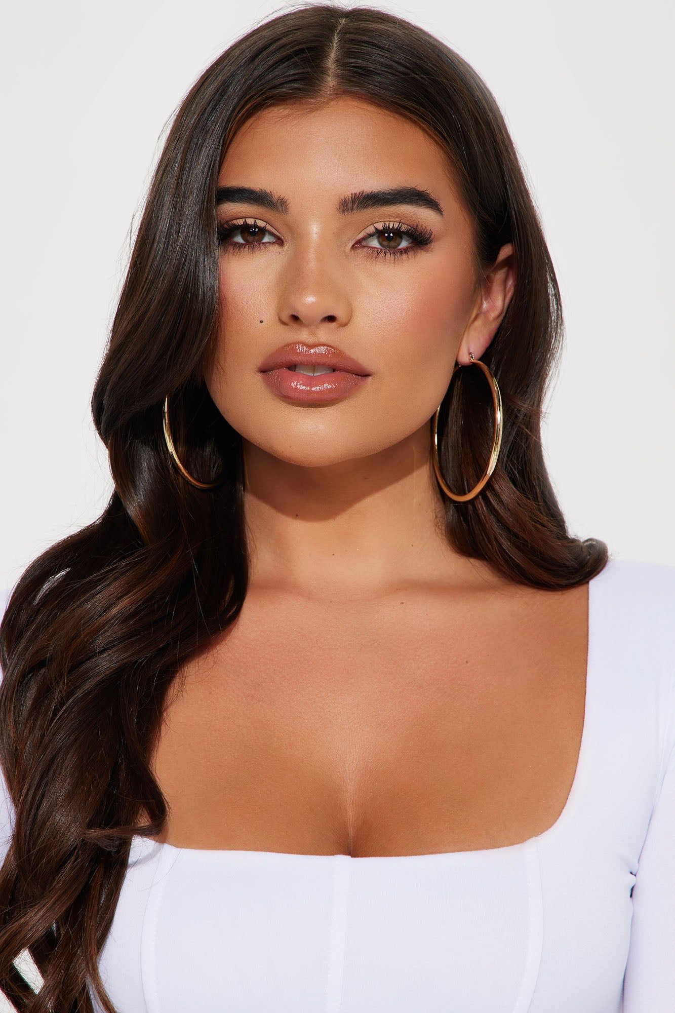 Thinking About It Hoop Earrings - Gold sold by Fashion Nova product image thumbnail 2