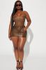 My Way Washed Faux Leather Corset Top - Brown sold by Fashion Nova