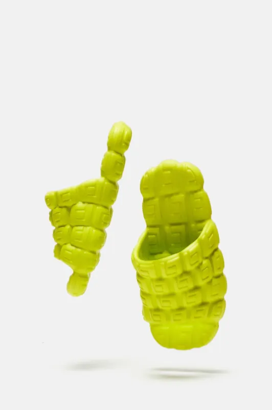 Honest Opinion Casual Slides - Lime sold by Fashion Nova