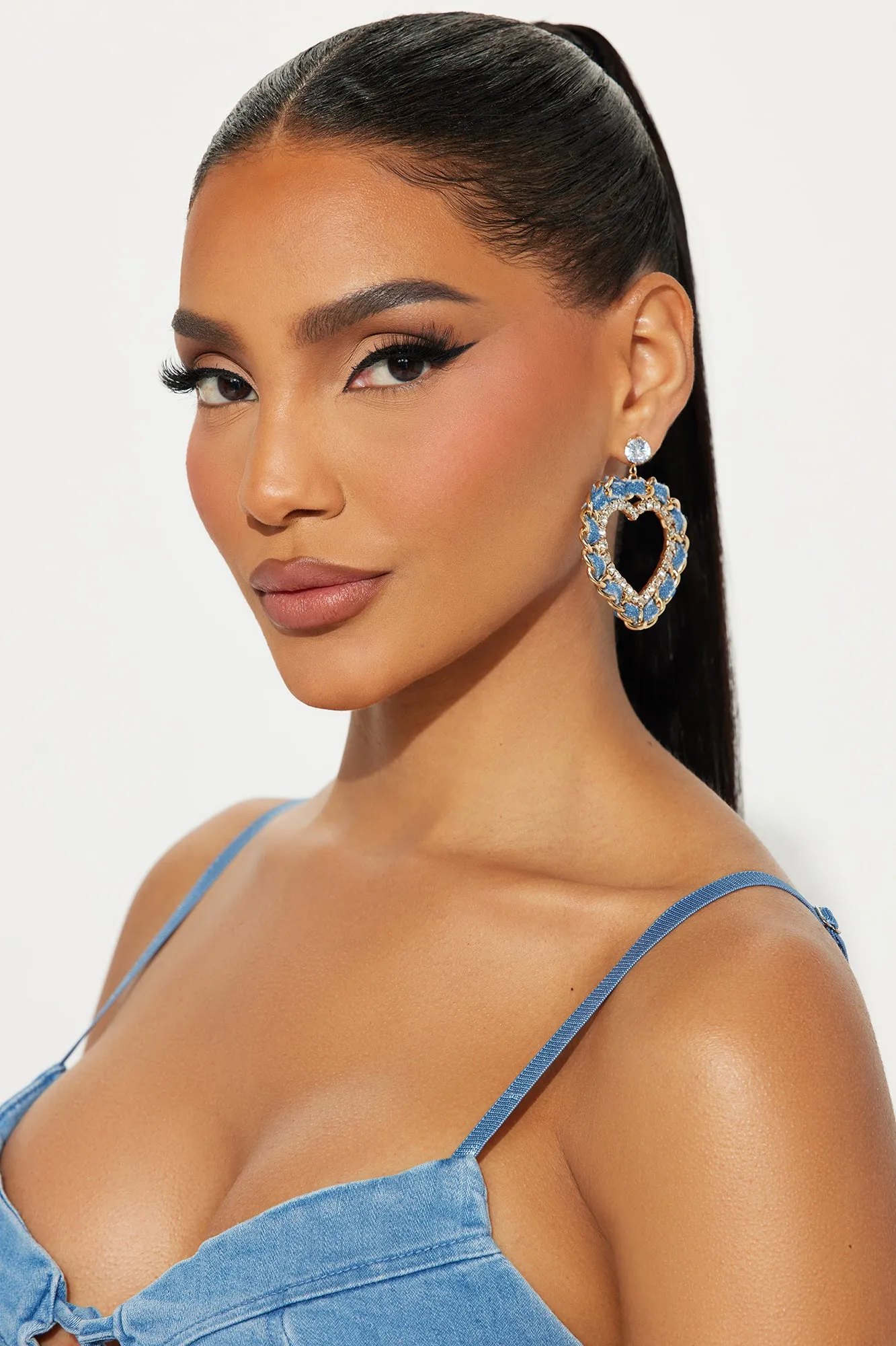 Love For Denim Earrings - Denim sold by Fashion Nova product image thumbnail 2