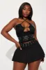 Bad Intentions Halter Top - Black sold by Fashion Nova
