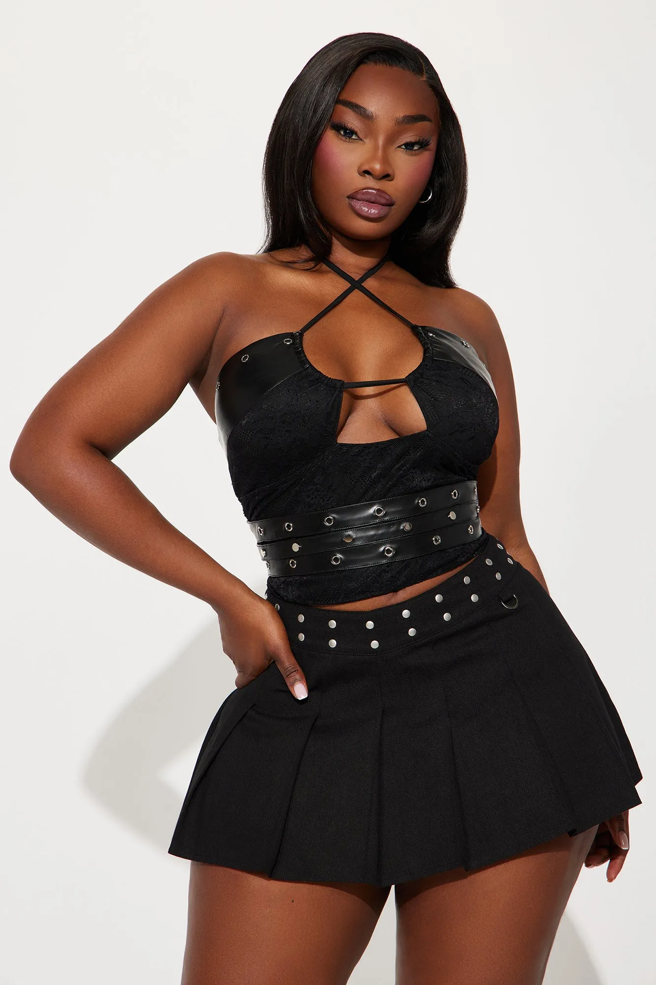 Bad Intentions Halter Top - Black sold by Fashion Nova product image thumbnail 4