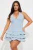 On Duty Denim Mini Dress - Light Wash sold by Fashion Nova