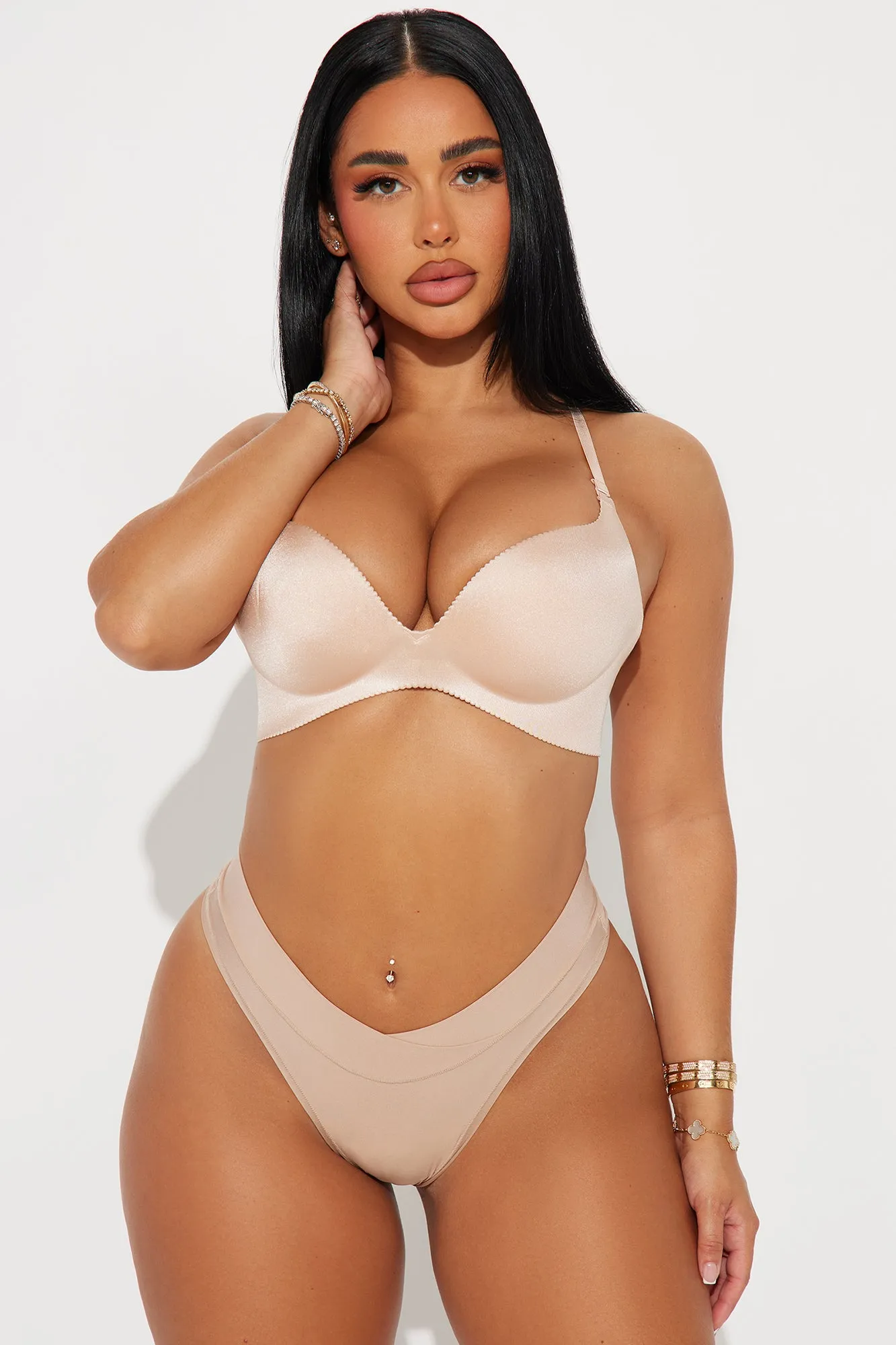 Stay Together Comfort Crossover Thong Panty - Taupe sold by Fashion Nova product image thumbnail 2