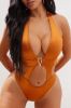 Endless Beaches One Piece Swimsuit - Rust sold by Fashion Nova