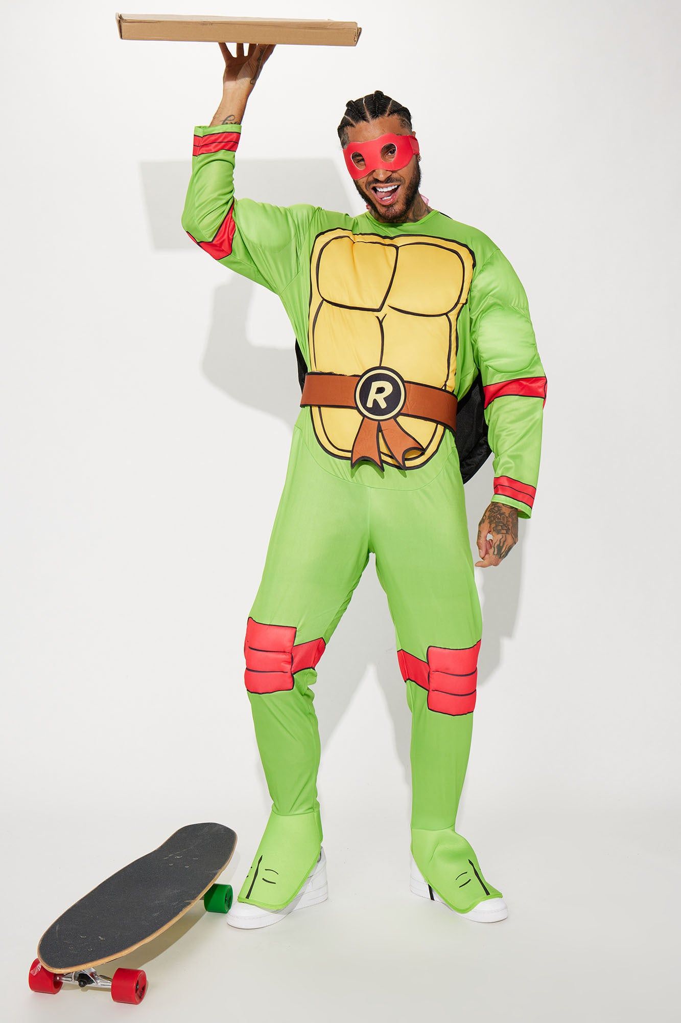 TMNT Raphael 4 Piece Costume Set - Green/combo sold by Fashion Nova