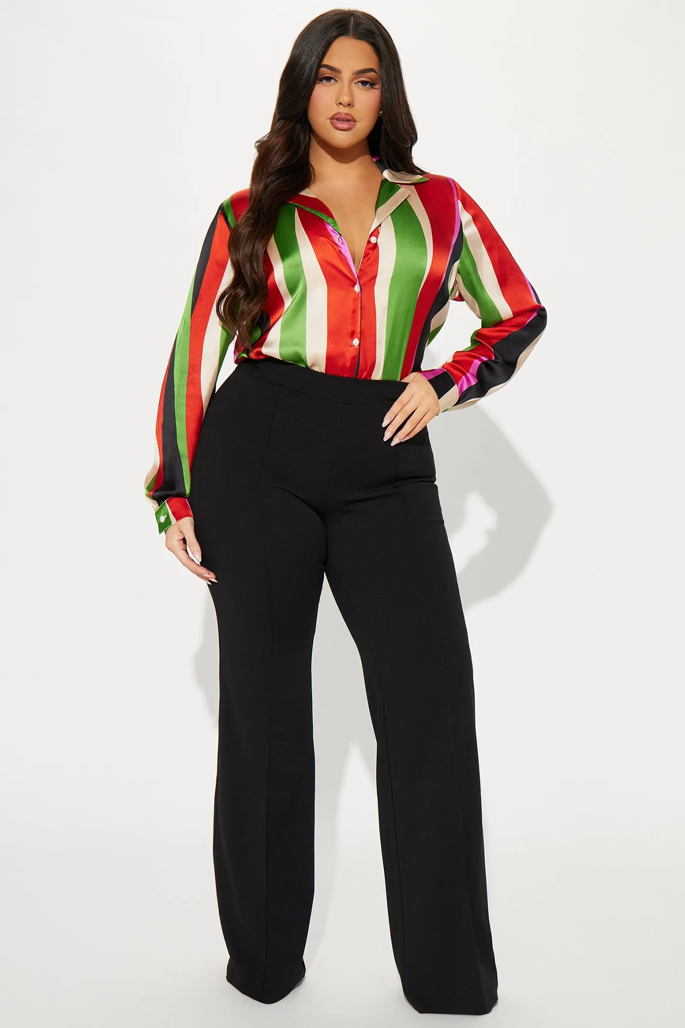 French Quarter Satin Shirt - Multi Color sold by Fashion Nova product image thumbnail 5