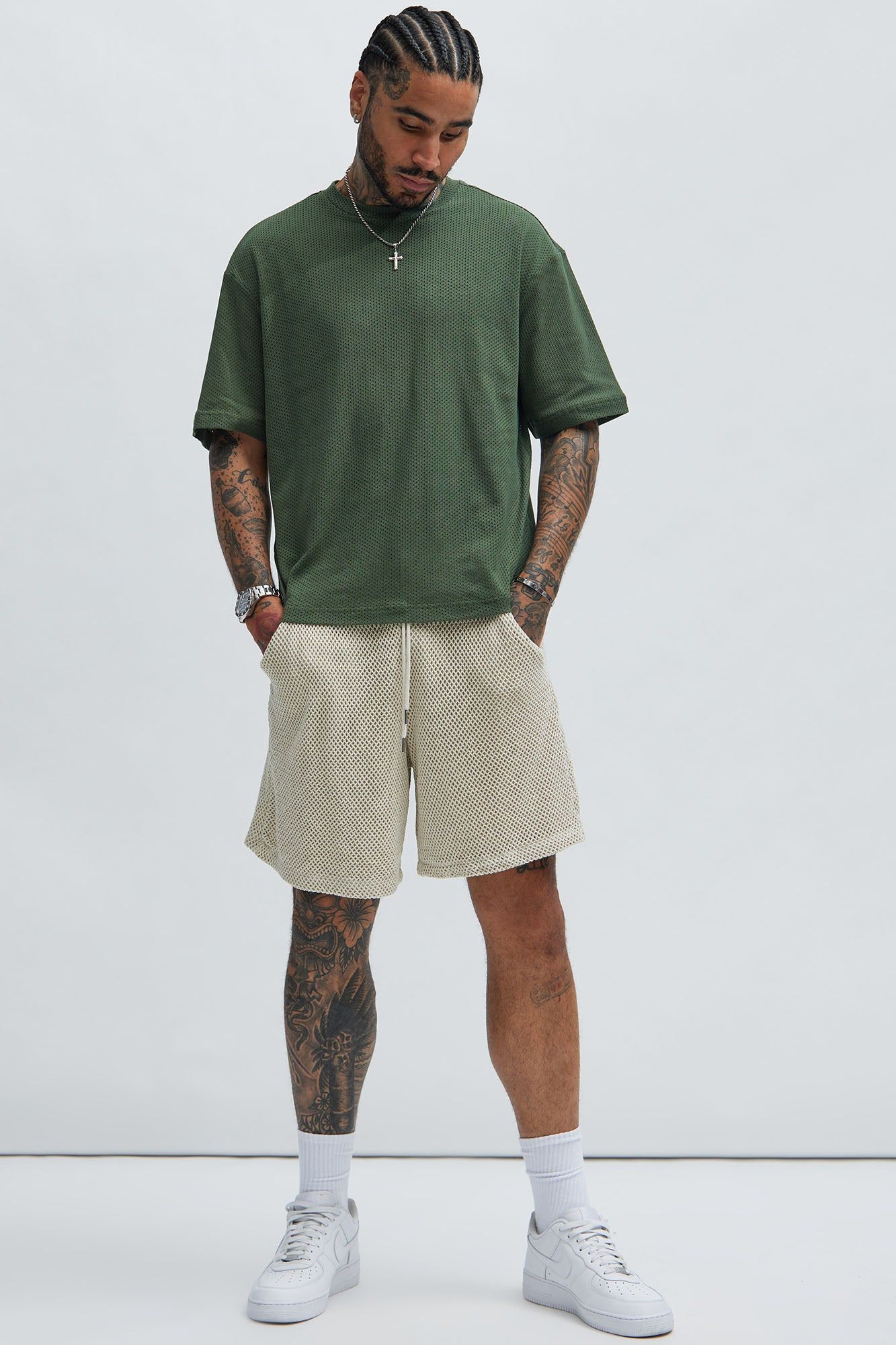 Randall Relaxed Textured Tee - Green sold by Fashion Nova product image thumbnail 2