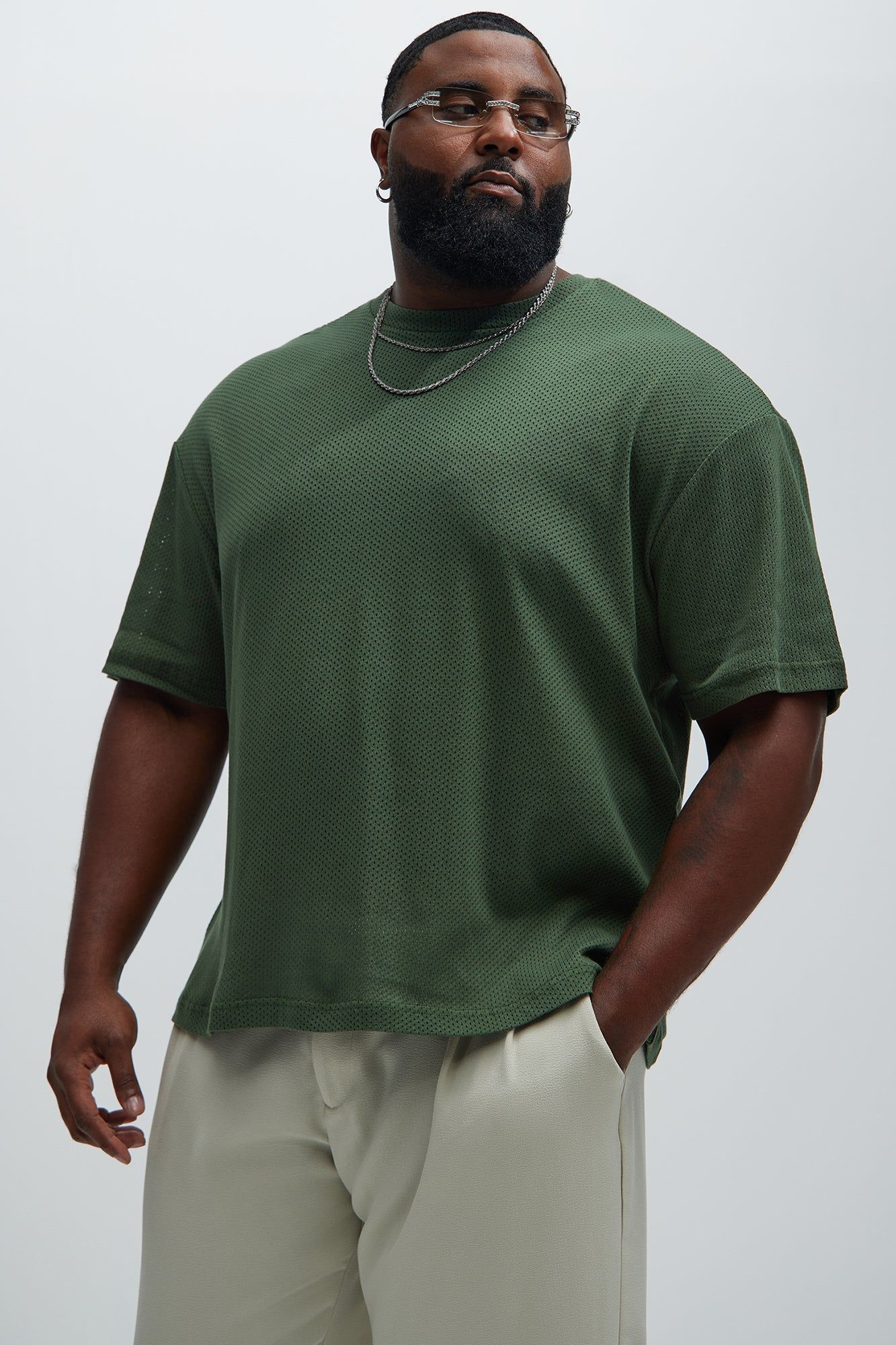 Randall Relaxed Textured Tee - Green sold by Fashion Nova product image thumbnail 5