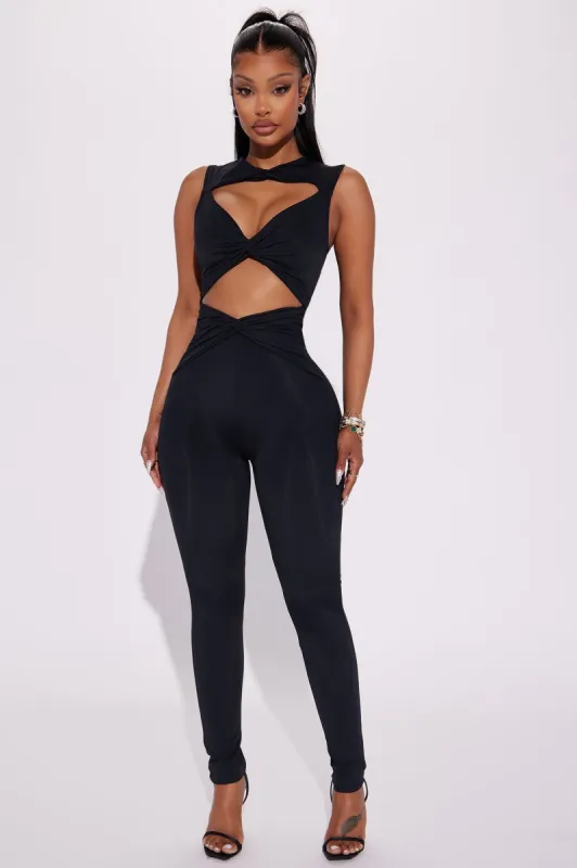 Pilates Princess Active Jumpsuit - Black sold by Fashion Nova