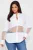 Shake It Out Shirt - White sold by Fashion Nova