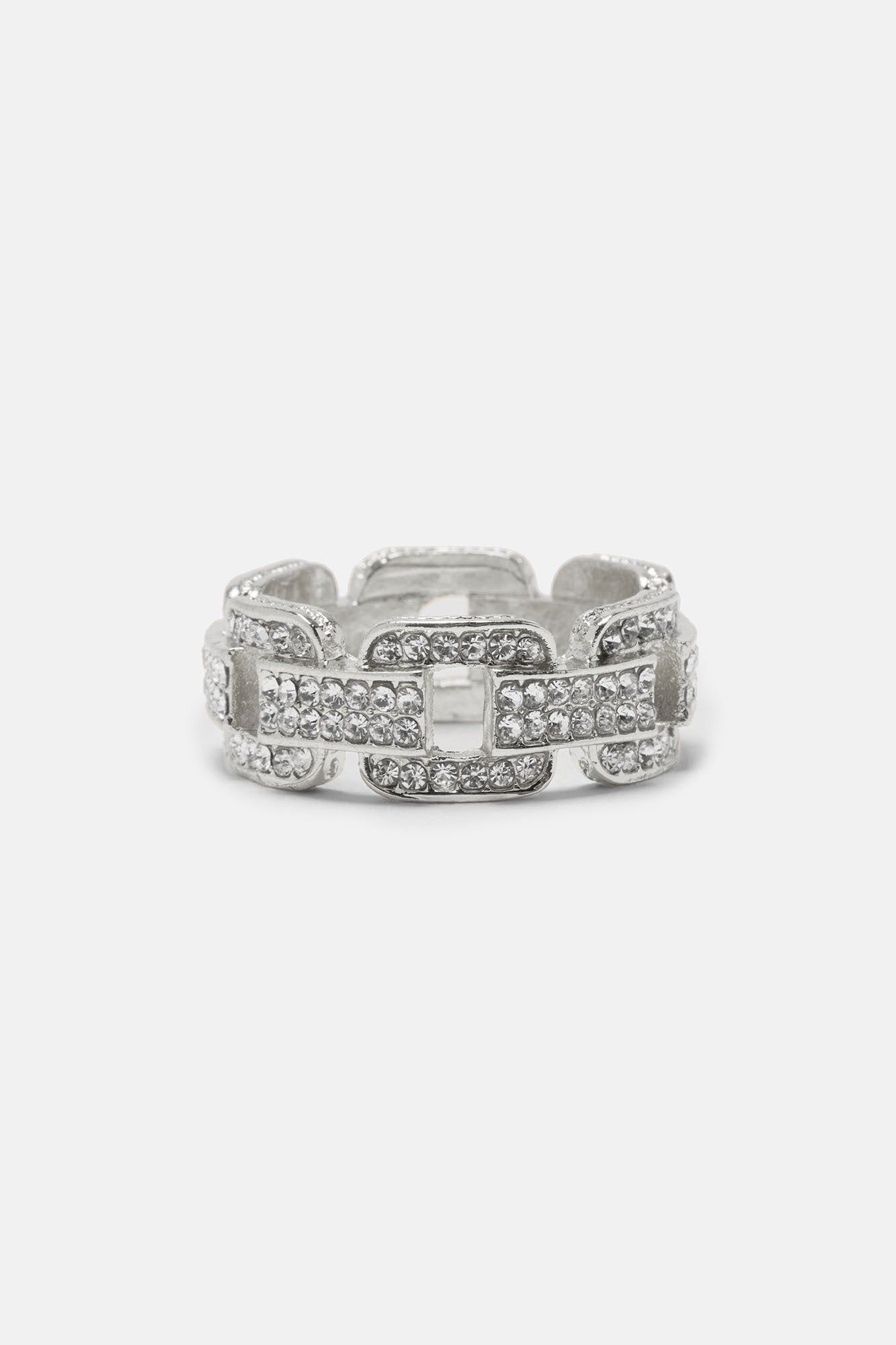 Iced Buckle Ring - Silver sold by Fashion Nova product image thumbnail 2