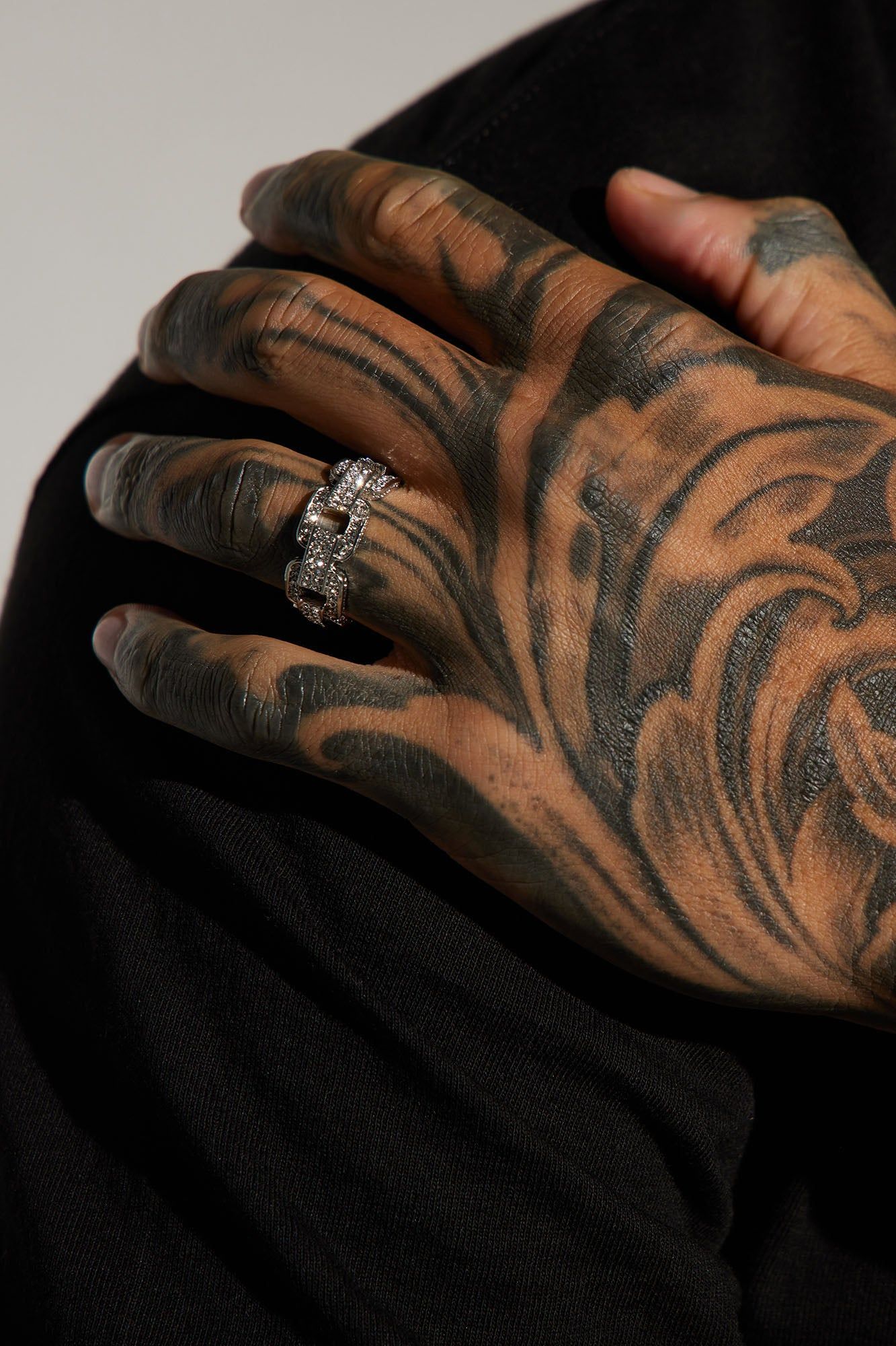 Iced Buckle Ring - Silver sold by Fashion Nova