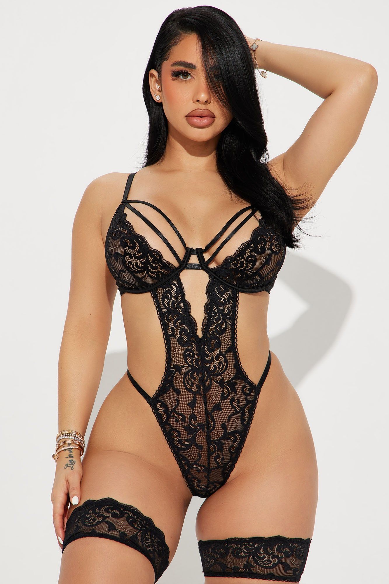 In Love Again Lace Teddy - Black sold by Fashion Nova