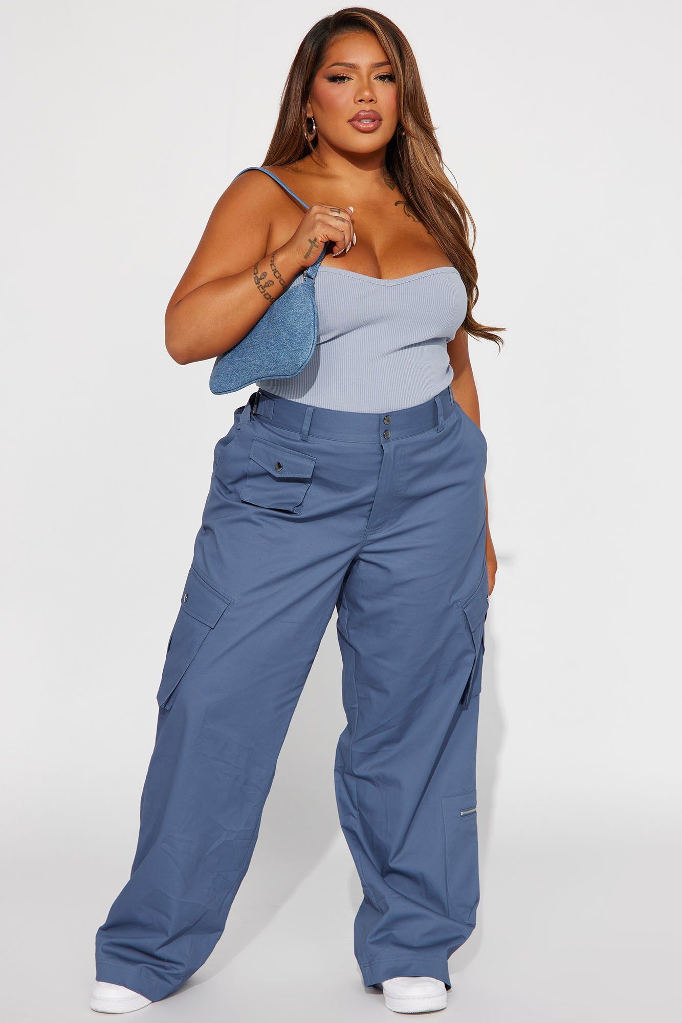 Flying High Cargo Pant - Slate Blue sold by Fashion Nova product image thumbnail 4