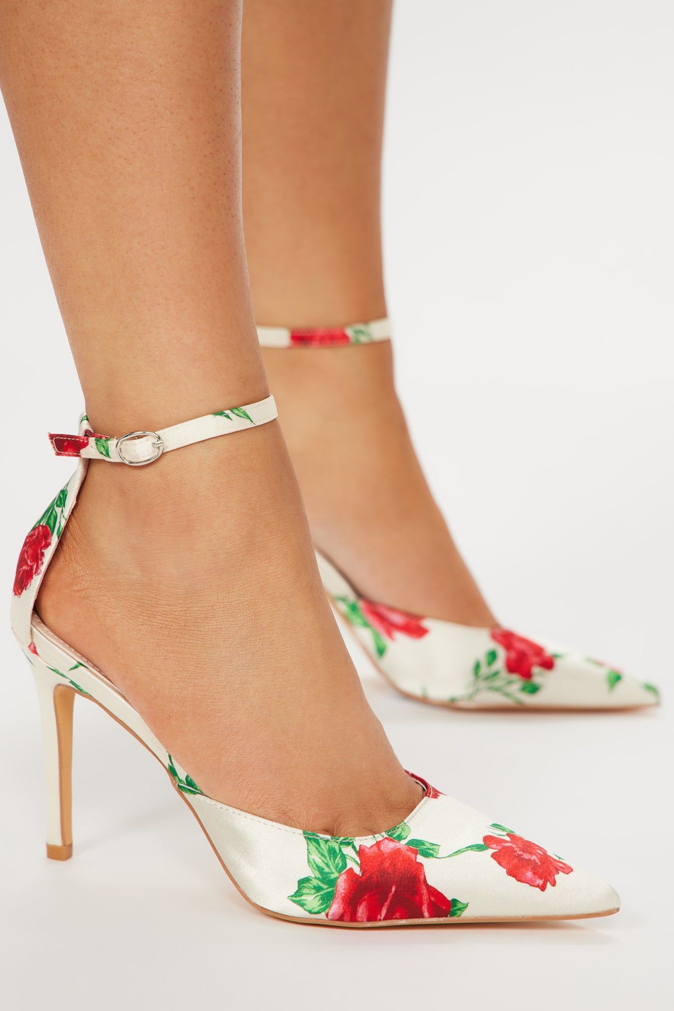 Send Roses Pumps - Cream/combo sold by Fashion Nova product image thumbnail 3