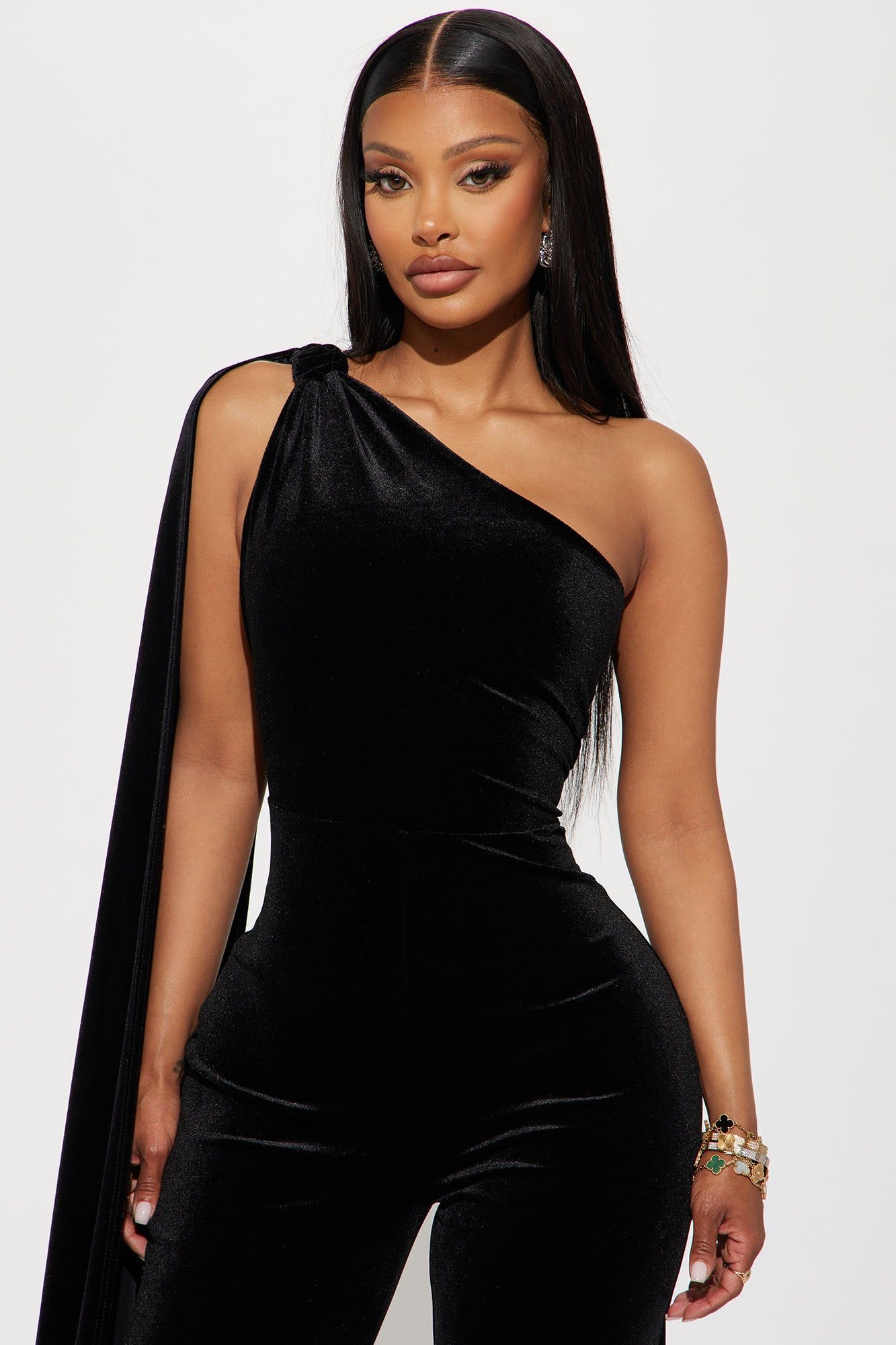 Fashion Fusion Velvet Jumpsuit - Black sold by Fashion Nova product image thumbnail 2