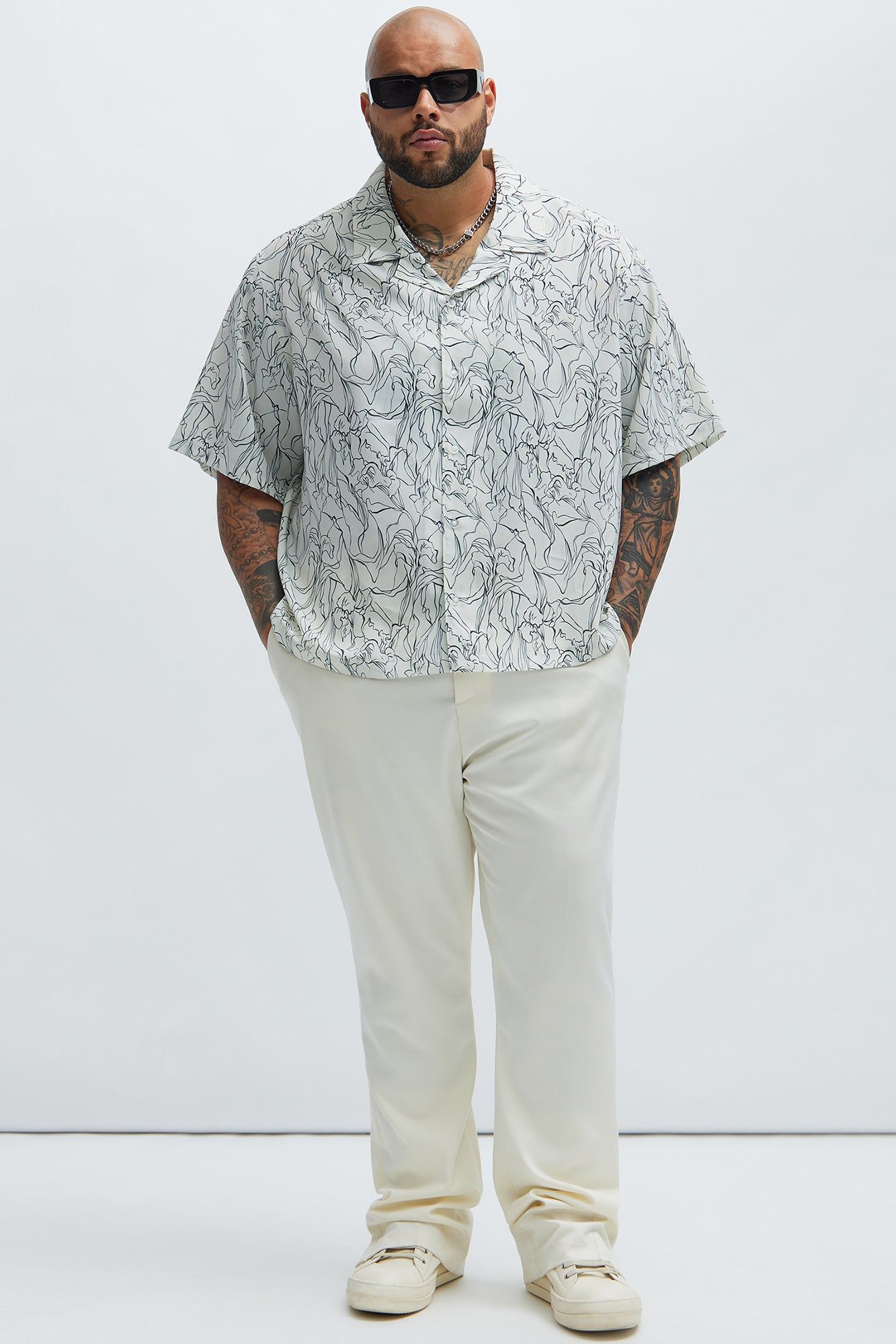 Lily Sketch Shirt - Black/White sold by Fashion Nova product image thumbnail 5