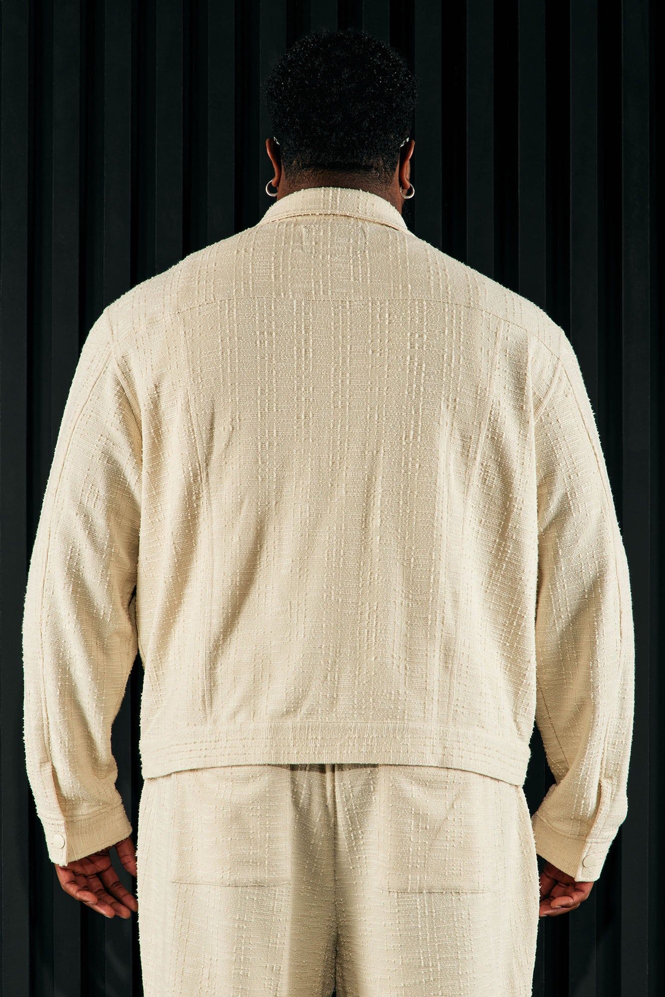 Jordan Textured Trucker Jacket - Off White sold by Fashion Nova product image thumbnail 6