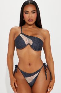Clarice Underwire 2 Piece Bikini - Black sold by Fashion Nova