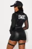 Sexy SWAT 4 Piece Costume Set - Black sold by Fashion Nova